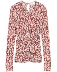 Isabel Marant - Floral Crew Neck Top - Lyst
