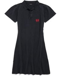 Balenciaga - Mini Polo Dress - Lyst