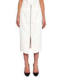 Ted Baker Rosci Zip Pencil Skirt - White