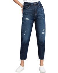 Tommy Hilfiger High Rise Tapered Rigid Jean - Blue