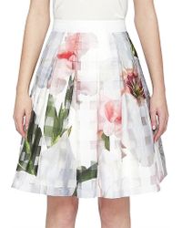 Ted Baker Vanta Floral Skater Skirt - Multicolour