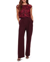 phase eight oxblood moriko jumpsuit