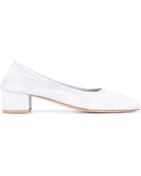 Maryam Nassir Zadeh Roberta Suede Court Shoes - White