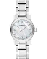 Burberry Small Round Diamond Dial Bracelet Watch - Metallic
