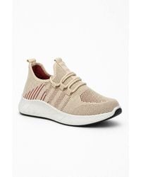 Spot on - Lightweight Knit Lace Up Trainers - Lyst