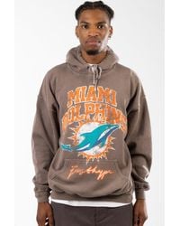 Hype - Nfl X Brown Miami Dolphins Hoodie - Lyst