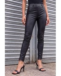 Roman - Coated Faux Leather Jeggings - Lyst
