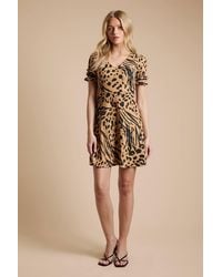 Dorothy Perkins - V Neck Short Sleeve Mini Jersey Dress - Lyst