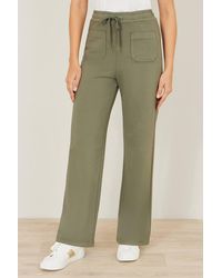 Yumi' - Relaxed Stretch Wide Leg Trousers With Pockets - Lyst