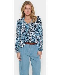 Saint Tropez - Edasz V-Neck Long Sleeve Blouse - Lyst