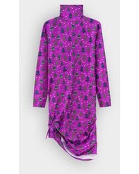 Enorsia - Side Tie Knot Christmas Mini Dress - Lyst