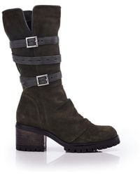 Moda In Pelle - 'brendie' Suede Heeled Boots - Lyst