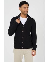 Brave Soul - Shawl Collar Chunky Knit Cardigan - Lyst