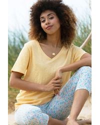 Kite - Sandford V-Neck Slub Jersey T-Shirt Sand - Lyst