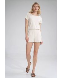 Love Lace - Summer Short Leg Jumpsuit With Pockets Style 165353 - Lyst