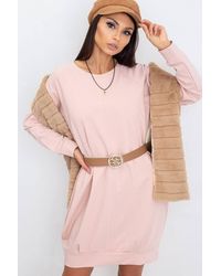 Love Lace - Everyday Cotton Elastane Long Sleeve Shift Dress - Lyst