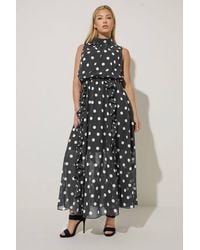 Star by Julien MacDonald - Polka Dot Maxi Dress - Lyst
