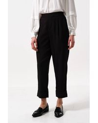 Louche - Bayeux Satin Back Crepe Trouser - Lyst