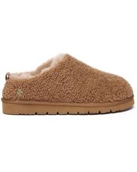 EverAu Australia - Sheepskin Snipe Plush Ankle Slippers With Eva Sole - Lyst