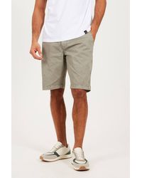 Brave Soul - Cotton Twill Elasticated Waist Shorts - Lyst