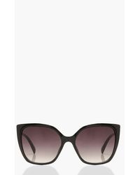 Boohoo - Oversized Cat Eye Sunglasses Gradient Lens - Lyst