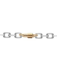 Jewelco London - 9Ct 2- Spindle Screw Oval 5Mm Belcher Bracelet 7.5Inch - Lyst