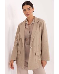Love Lace - Elegant Occasion Blazer With Zircon Shine - Lyst
