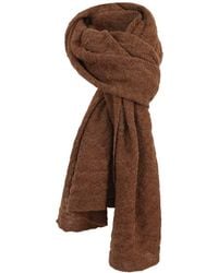 Alpaca Apparel - Alpaca Textured Wrap Light Chestnut - Lyst
