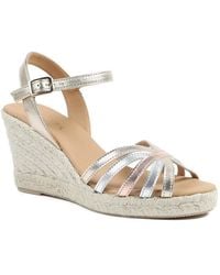 Jones Bootmaker - Alivia2 Leather Wedge Heel Espadrilles - Lyst