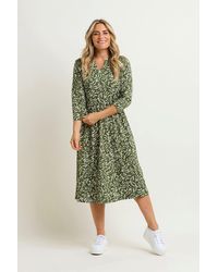 Brakeburn - Orchard Leaf Midi Dress - Lyst