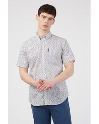 Ben Sherman - Short Sleeve Irregular Spot Print Shirt - Lyst