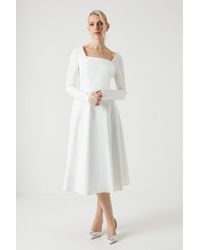 Coast - Cowl Front Fit And Flare Ponte Wedding Dress - Lyst