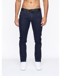 Crosshatch - Cadman Straight-Fit Denim Jeans With Branded Belt & Printed Waist Patch - Lyst