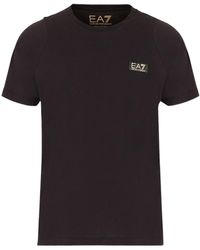 EA7 - 3hpt85 Pjm9z 1200 Black T-shirt - Lyst