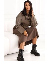 Love Lace - Summer Leather Jacket With Belt & Zip - Lyst