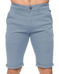 Enzo - Slim Fit Stretch Chino Shorts - Lyst