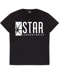 Dc Comics - The Flash Star Labs Logo Men's T-shirt - Lyst