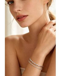Lovii - S925 Double Layer Bracelet Rice Bead Design - Lyst