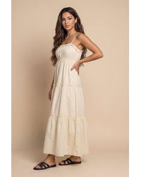 Urban Bliss - Ruched Tiered Maxi Dress - Lyst