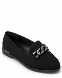 Spot on - Chain Detail Flat Loafer Shoes - Lyst