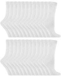Sock Snob - 24 Pairs Plain Cotton Rich Dress Socks - Lyst