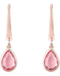 LÁTELITA London - Pisa Mini Teardrop Earrings Rosegold Pink Tourmaline - Lyst