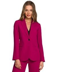 Love Lace - Stretch Viscose Casual Jacket With Buttons - Lyst