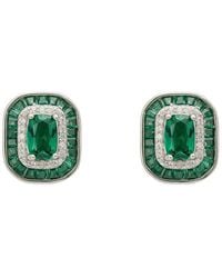 LÁTELITA London - Great Gatsby Stud Earrings Emerald - Lyst