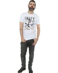 Looney Tunes - Concert Daffy Duck Cotton T-Shirt - Lyst