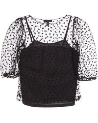 quiz black and white heart dress