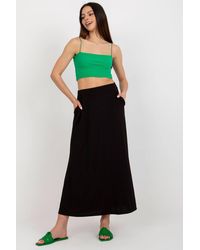 Love Lace - Summer Long Loose Skirt With Elastic Waist Pockets - Lyst
