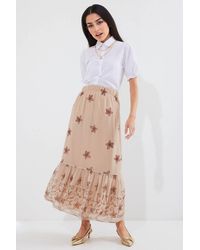 Bigdart - Floral Print Maxi Skirt - Lyst