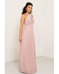 TFNC London - Prague Pale Mauve Maxi Dress - Lyst
