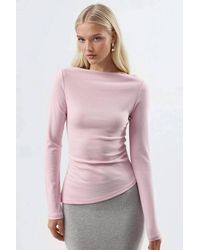 Busem - Boat Neck Cotton Blouse - Lyst